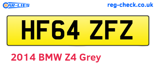 HF64ZFZ are the vehicle registration plates.