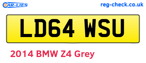 LD64WSU are the vehicle registration plates.