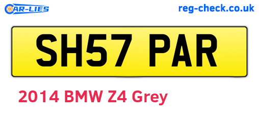 SH57PAR are the vehicle registration plates.