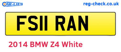 FS11RAN are the vehicle registration plates.