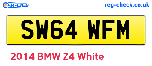 SW64WFM are the vehicle registration plates.