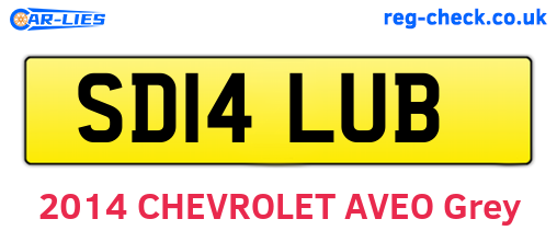 SD14LUB are the vehicle registration plates.