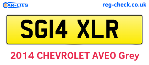 SG14XLR are the vehicle registration plates.