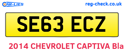 SE63ECZ are the vehicle registration plates.