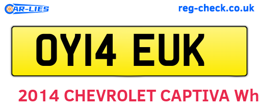 OY14EUK are the vehicle registration plates.