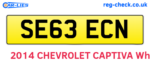 SE63ECN are the vehicle registration plates.