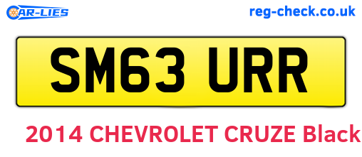 SM63URR are the vehicle registration plates.