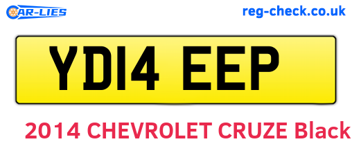 YD14EEP are the vehicle registration plates.