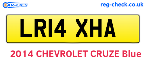 LR14XHA are the vehicle registration plates.