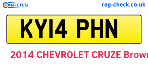 KY14PHN are the vehicle registration plates.
