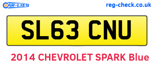 SL63CNU are the vehicle registration plates.