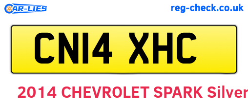 CN14XHC are the vehicle registration plates.
