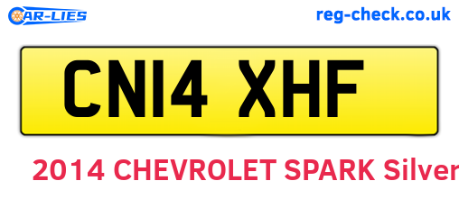 CN14XHF are the vehicle registration plates.