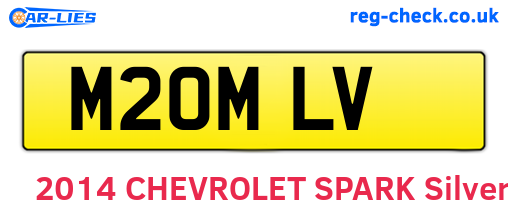 M20MLV are the vehicle registration plates.