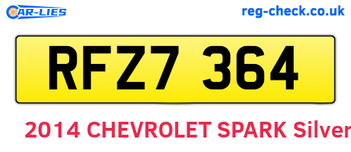 RFZ7364 are the vehicle registration plates.
