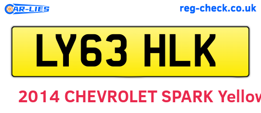 LY63HLK are the vehicle registration plates.