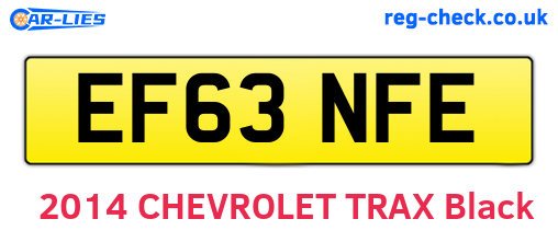 EF63NFE are the vehicle registration plates.