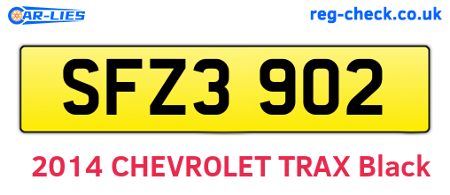 SFZ3902 are the vehicle registration plates.