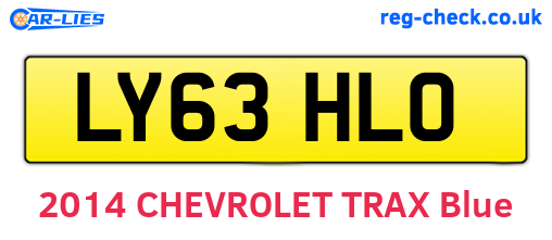LY63HLO are the vehicle registration plates.
