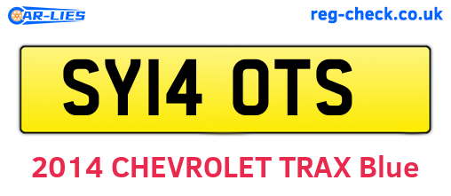 SY14OTS are the vehicle registration plates.