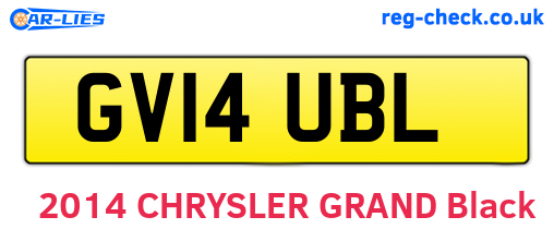 GV14UBL are the vehicle registration plates.