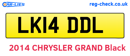 LK14DDL are the vehicle registration plates.