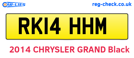 RK14HHM are the vehicle registration plates.