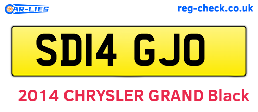 SD14GJO are the vehicle registration plates.