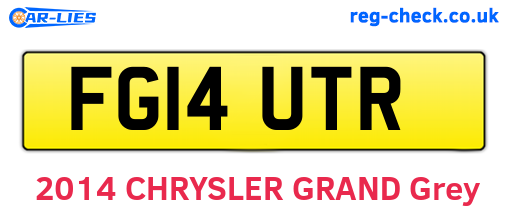 FG14UTR are the vehicle registration plates.