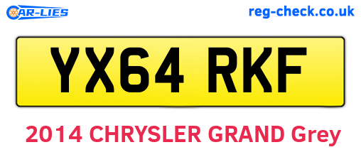 YX64RKF are the vehicle registration plates.