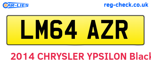 LM64AZR are the vehicle registration plates.