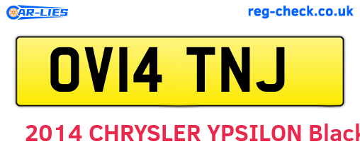 OV14TNJ are the vehicle registration plates.