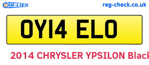 OY14ELO are the vehicle registration plates.