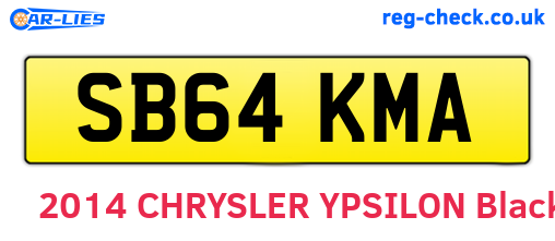 SB64KMA are the vehicle registration plates.