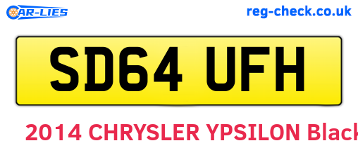 SD64UFH are the vehicle registration plates.