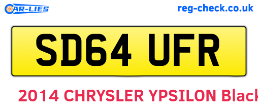 SD64UFR are the vehicle registration plates.