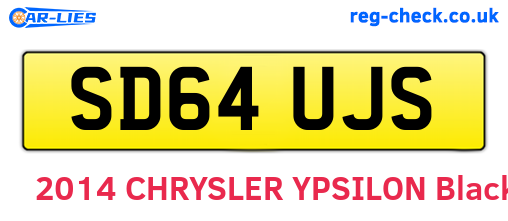 SD64UJS are the vehicle registration plates.
