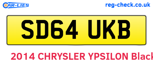 SD64UKB are the vehicle registration plates.