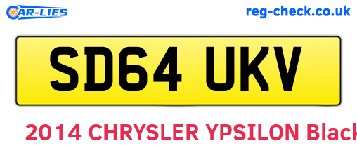 SD64UKV are the vehicle registration plates.