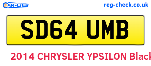 SD64UMB are the vehicle registration plates.