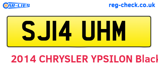 SJ14UHM are the vehicle registration plates.