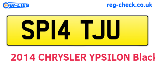 SP14TJU are the vehicle registration plates.