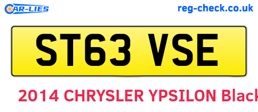 ST63VSE are the vehicle registration plates.