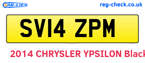 SV14ZPM are the vehicle registration plates.