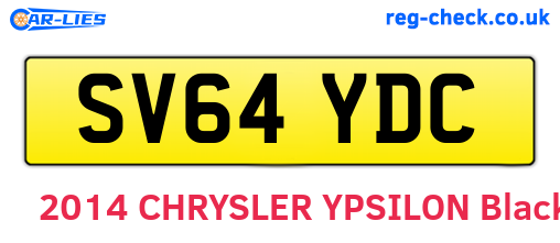 SV64YDC are the vehicle registration plates.