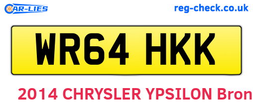 WR64HKK are the vehicle registration plates.