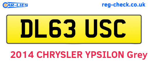 DL63USC are the vehicle registration plates.