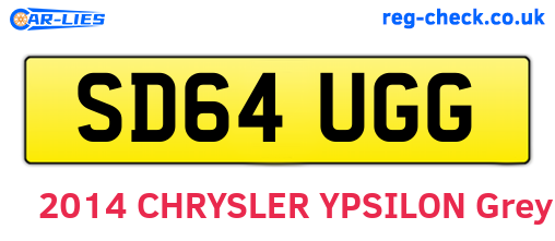 SD64UGG are the vehicle registration plates.