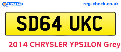 SD64UKC are the vehicle registration plates.