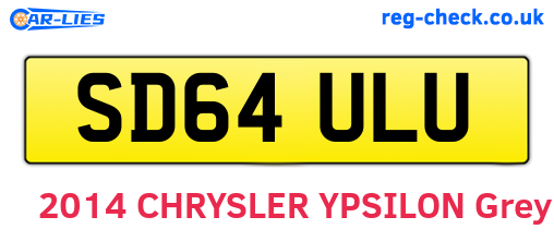 SD64ULU are the vehicle registration plates.